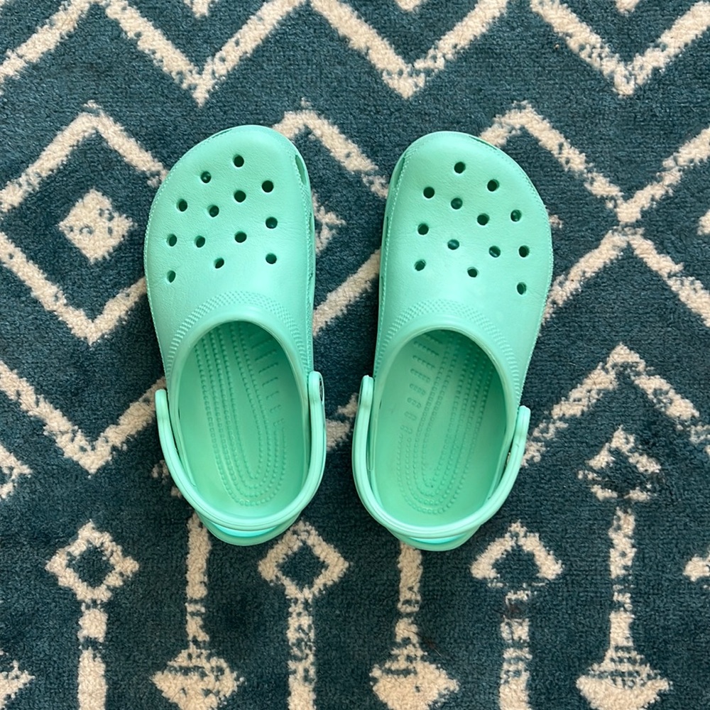 Mint Green Seafoam Classic Crocs